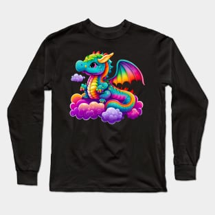 cute colorful dragon 2 Long Sleeve T-Shirt